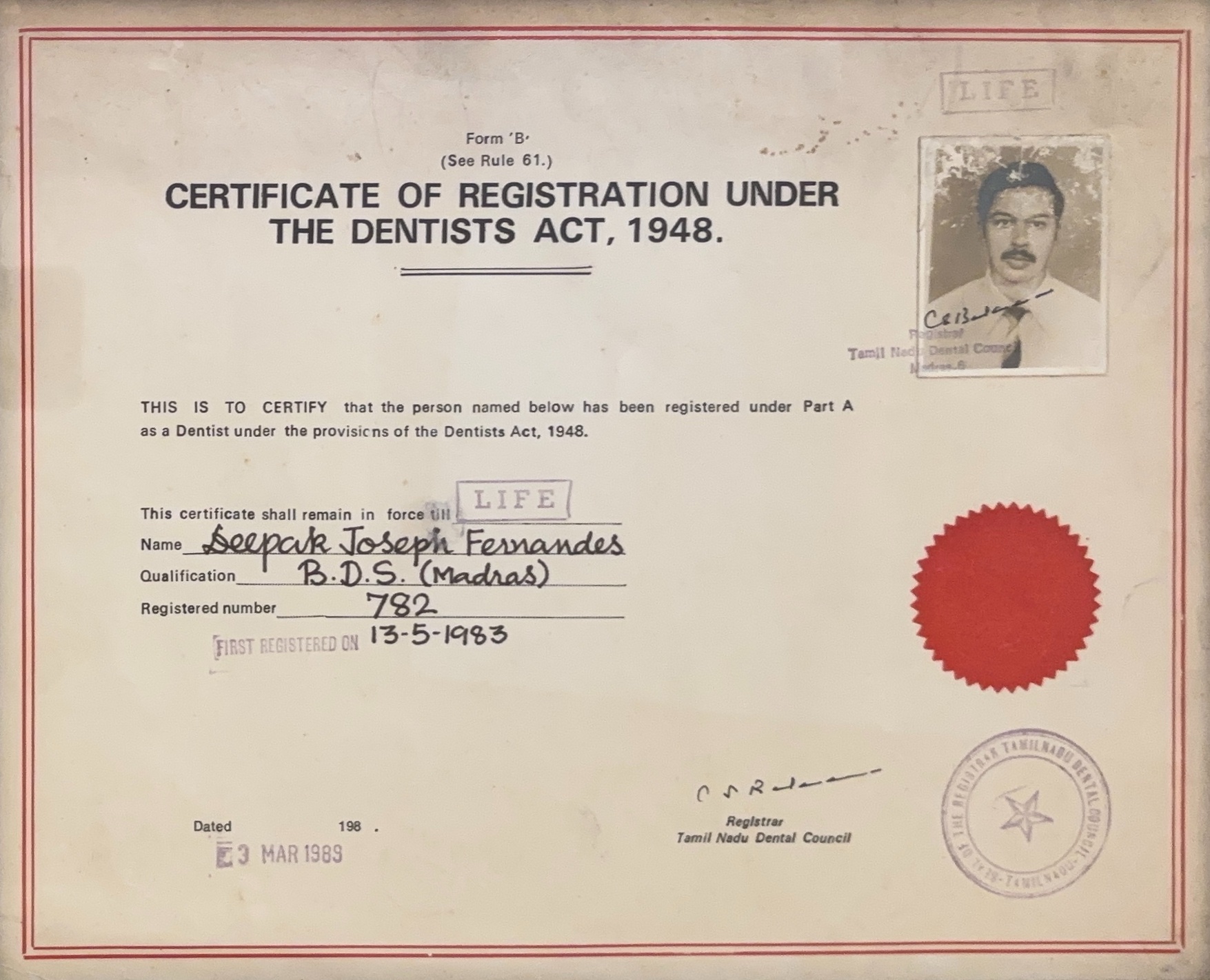 Deepak Registration